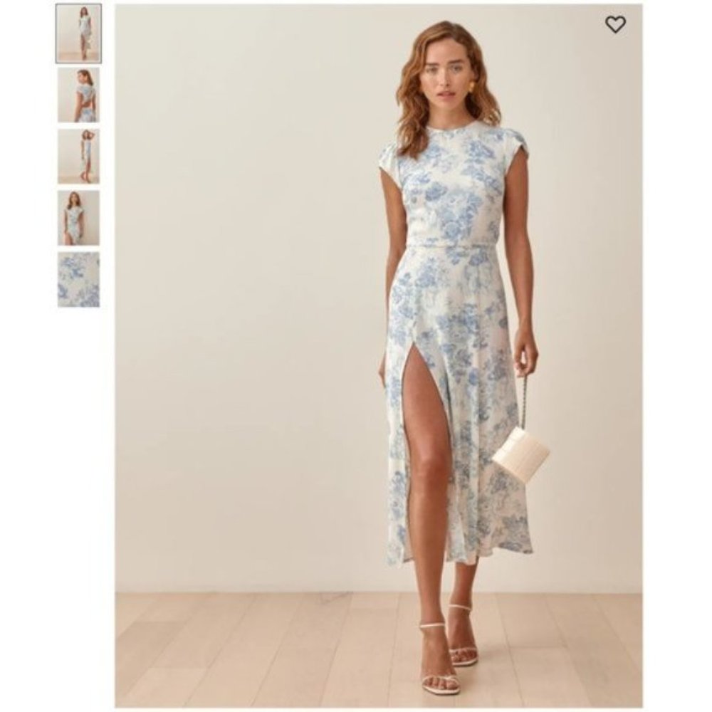 Sale🌈Reformation Gavin Midi Dress - Teacup
